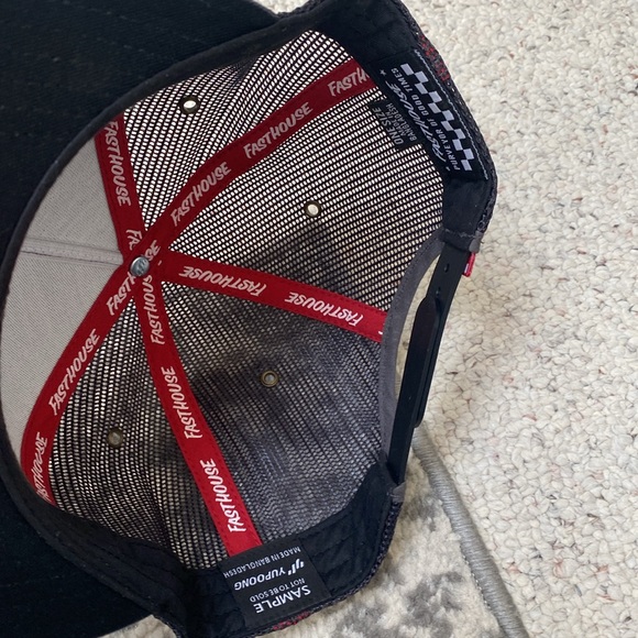 RARE Fast House Long Live The Fast Life Hat In Grey Mesh Flatbill - Picture 3 of 4